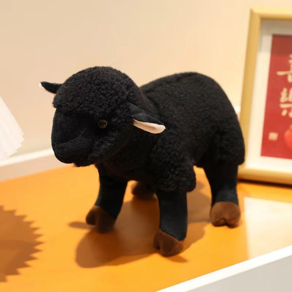 Stuffed Animal Simulation Sheep Plush Doll Simulation Sheep Plush Keychain Home Decor