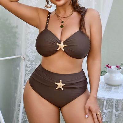 2026 Plus Size  Women High Waist Bikini Swimsuits, Women's Swimwear & Clothing