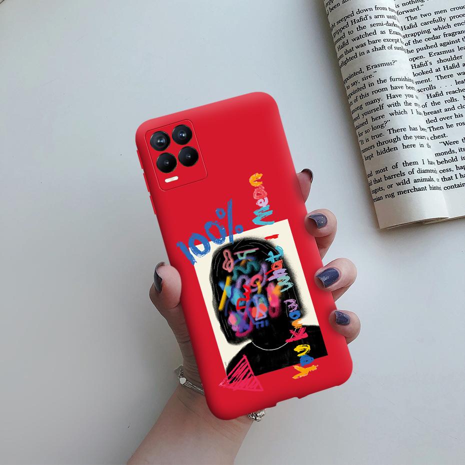 For Oppo Realme 8 Pro Case Cute Painted TPU Silicone Shockproof Soft Back Phone Cover for Realme 8 Pro Global Version 6.4" Case