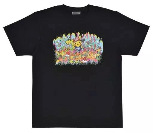 Pokemon Pikachu T T-Shirt Center Shibuya Graffiti Art Black Size S L