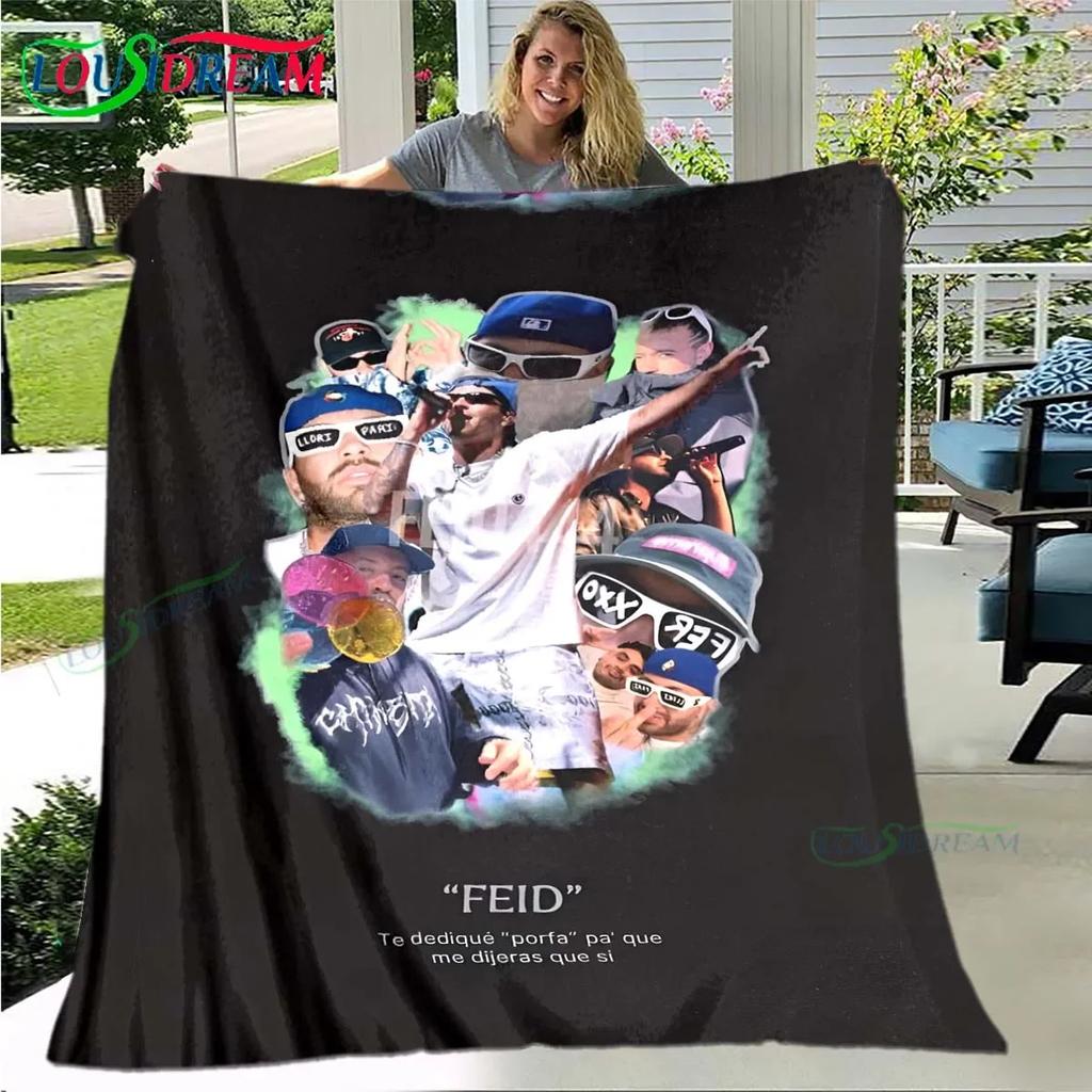 Pop Singer Ferxxo Feid Blanket,Flannel Throw Blanket for Home Bedroom Bed Sofa Picnic Office Hiking Leisure Nap Birthday Gift
