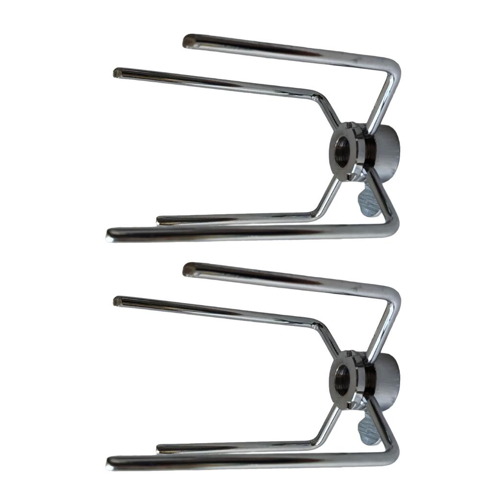 Pachet de 2 Ustensile de Grătar din Oțel Inoxidabil Distribuție Uniformă a Căldurii Frigărui pentru Grătar pentru Friptură Pui Legume Furculițe BBQ