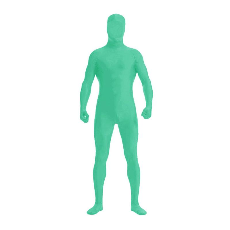 Fluorescent Color Zentai Invisible Jumpsuit Cosplay Costume Bodysuits Halloween Skin Tight Suit Stretch Disappearing Jumpsuit