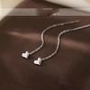 Xiaomi BF CLUB 925 Sterling Silver Earrings For Women Trendy Heart Long Line Earring Jewelry Prevent Allergy Party Accessories