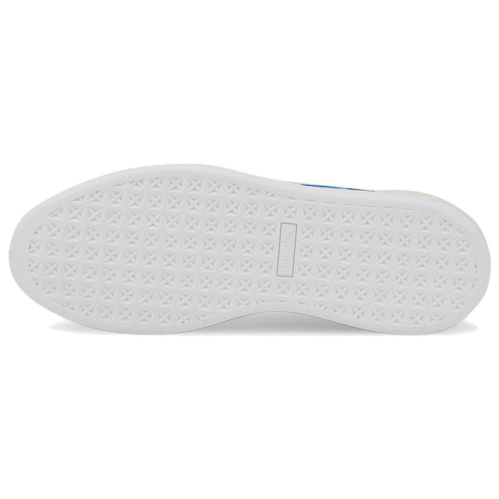 Puma Suede Block Wt Foam Strip 2 Sports Patchwork Low-Top Sneakers Unisex Sneakers Blue Red White 383895-02