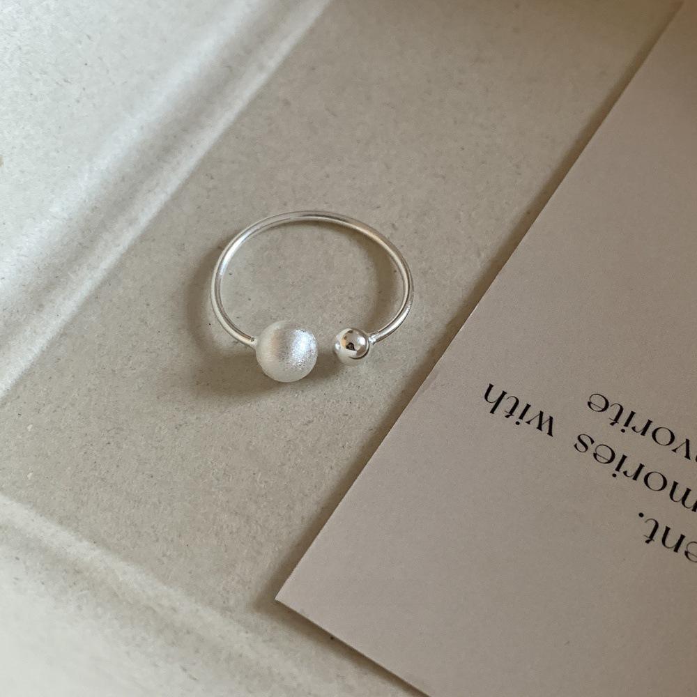 Anello Minimalista da Donna in Argento Sterling 925, Inossidabile, Anello Aperto di Alta Gamma per Dito Indice di Coppia
