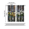 Set Of 2 Filtering Curtains Excluding Rods Non Movable Without Batteries Country Wind Daisy Butterflybackgroundsuitable Curtain Made Polyester