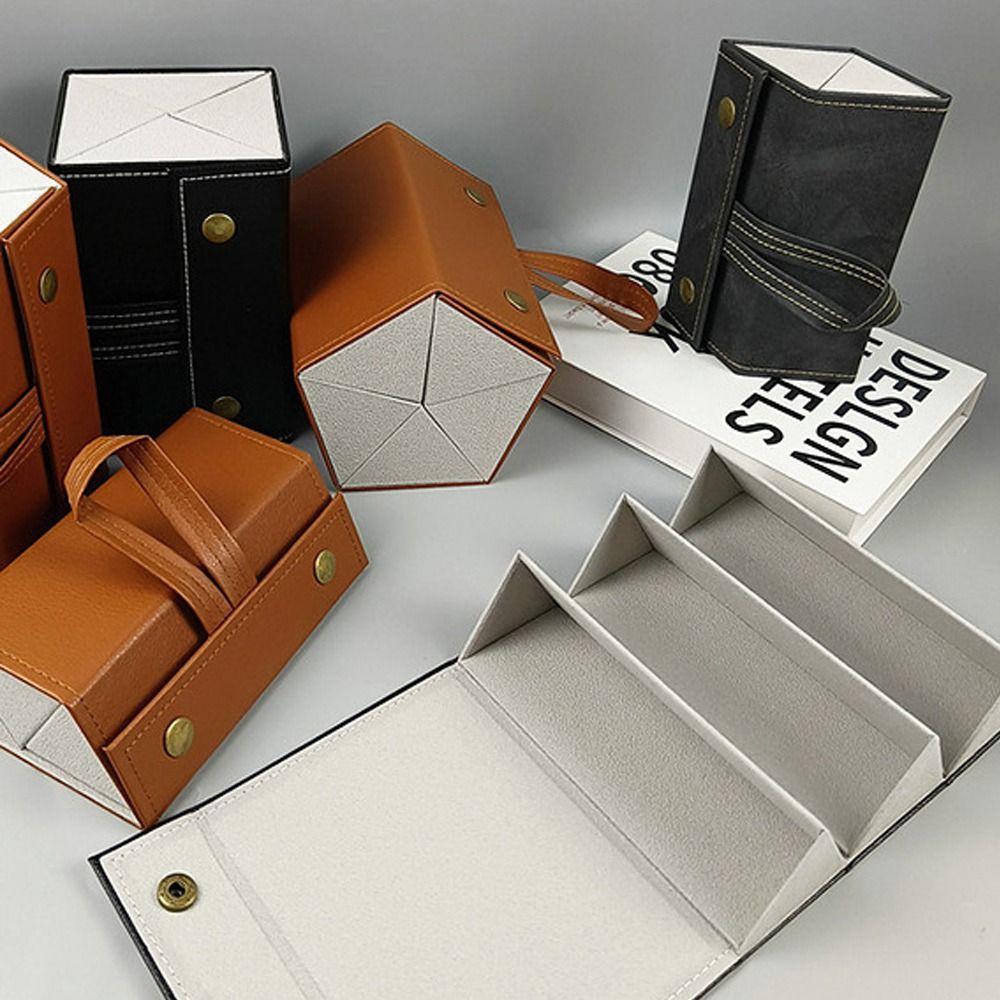 Compact Design Glasses Organizer Hard Shell Storage Box Portable Eyeglasses Holder  Display