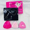 3Pcs Love Makeup Powder Puff Set No Powder Waste No Streaks Perfect For Daily Face Beauty Makeup Not Eating Rice Noodles