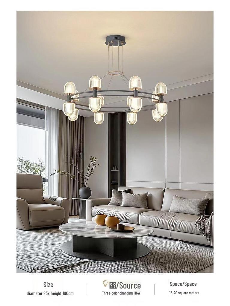 High-End Italian Nordic Designer Chandelier for Living Room, Hallway, Bar, Restaurant, or Bedroom Lighting
