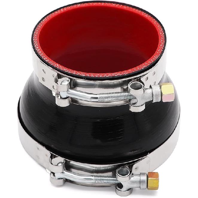 Silicone Straight Reducer Hose Coupler 3 To 4 Inch For Turbocharger/Intercooler/Exhaust Air Intake Duct Pipe Adapter 4-Ply Length 3 Inch With 2PCS