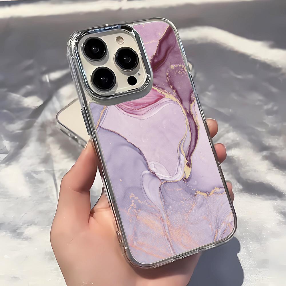 Purple Blending Clear Phone Case For IPhone 17 Air 16 15 14 13 12 11 Pro Max Back Cover For IPhone X XS XR 7 8 Plus Case Funda