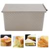 Baking Mold Bread Box Bread Mold Box Golden Household Non‑Stick Bakeware Baking Mold with Cover Kitchen Supplies Bread Mold