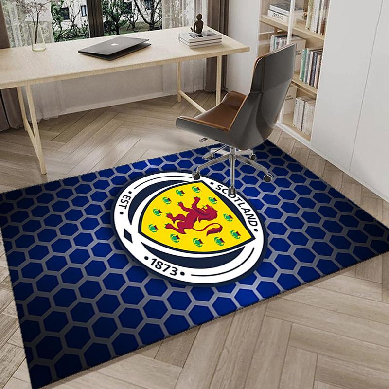 Scotland's Lion Rampant Emblem Area Rug Office rug, Chair Rug, Decor Carpet Livingroom bedroom Mat, Large Size Fan gifts Christmas gifts