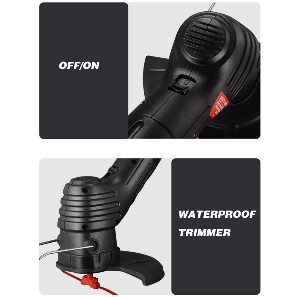 Cordless Electric Lawn Mower Handheld Portable Lightweight Mowing Machine Trimmer USB Rechargeable Electric Mower Weed Eater