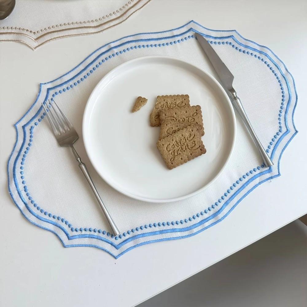Vintage Placemat Napkins Embroidered Fabric Table Place Mat New Decorative Table Mat