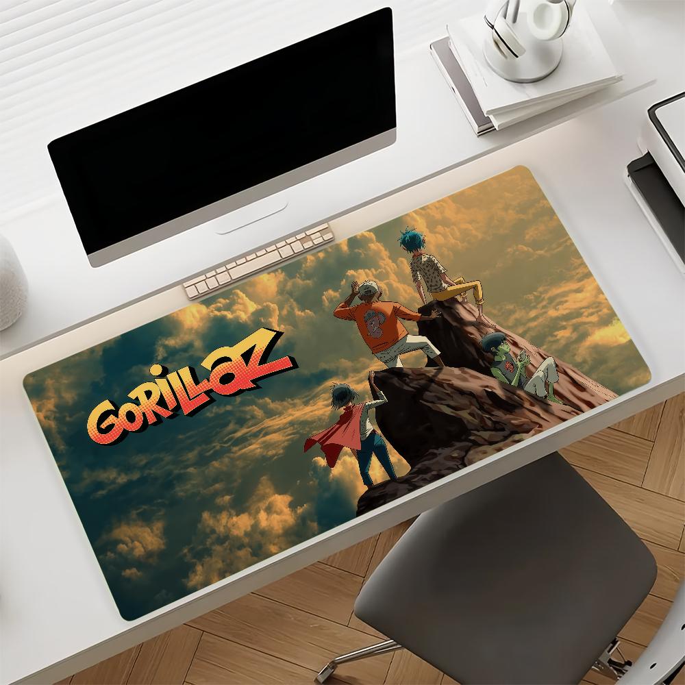 Band GGorillaz Rock  Mouse Pad Nonslip Rubber Computer Mat Gamer Balance Decoracion Deskmat Laptop Office Large