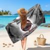 Scorpions Customized Name Text Beach Towel, Soft Absorbent Towel Beach Pool Travel Personal Gift
