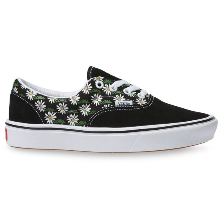Vans Comfycush Era Scribble Flower - Daisy Black Unisex Sneakers White VN0A3WM949K