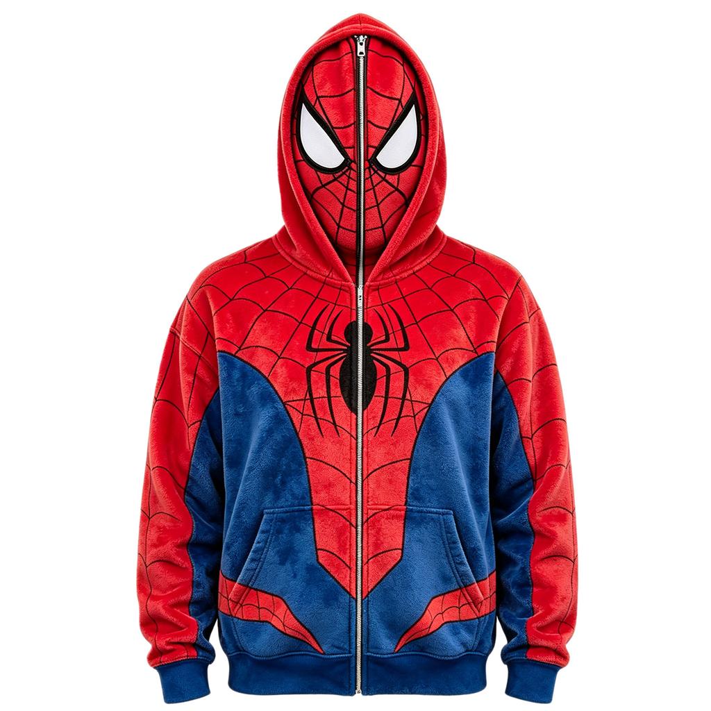 Funny Face Print Long Sleeve Hoodie for Adults and Kids