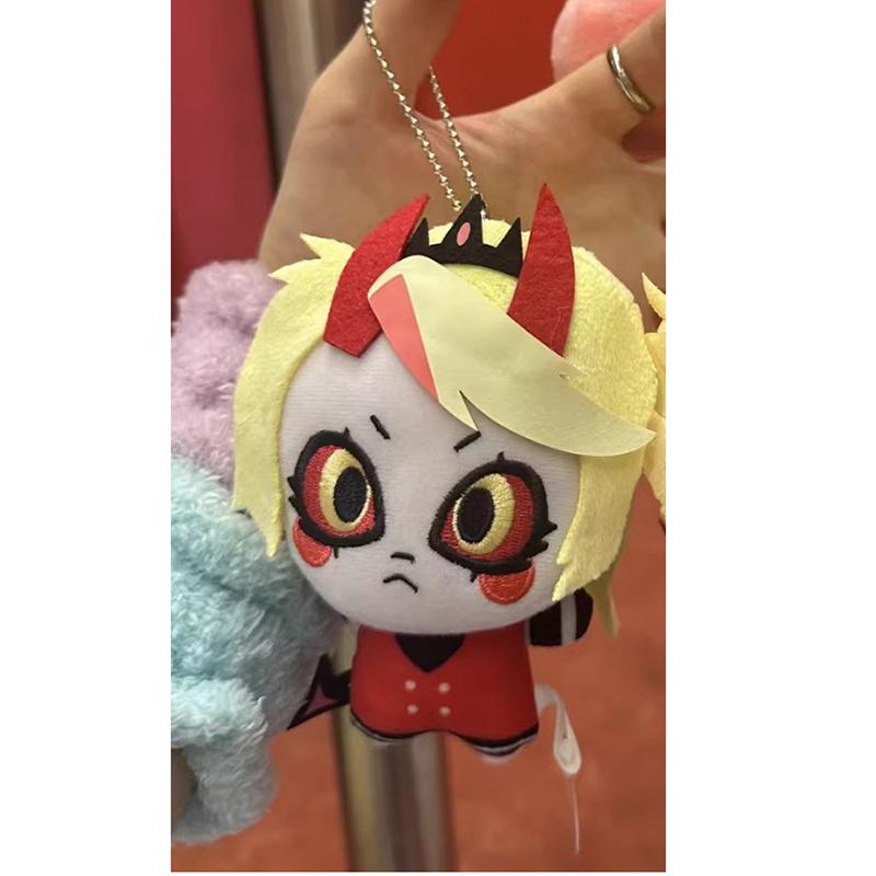 10cm Hazbin Lucifer Pluche Poppen Hanger Vakantiecadeaus Mini Print Charlie Alastor Knuffel Rugzak Speelgoed Fans Verzameling Feestcadeaus 10CM