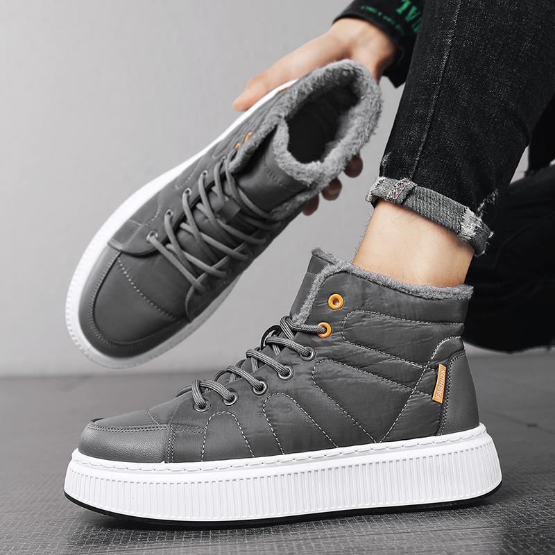 Модные черные уличные ботинки ручной работы с высоким берцем — фото 3