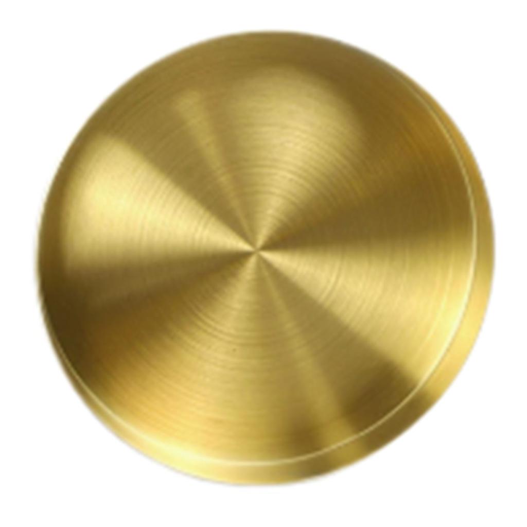 Round Tray Gold Stainless Steel Disc Decorative Shiny Candle Holder for Jewelry Makeup Keys Home Decor Gift for