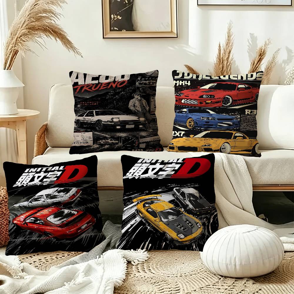 I-Initial D AE86 JDM Car Cushion Cover Inches Farmhouse Decor Home Throw Pillow Covers for Couch Decorations