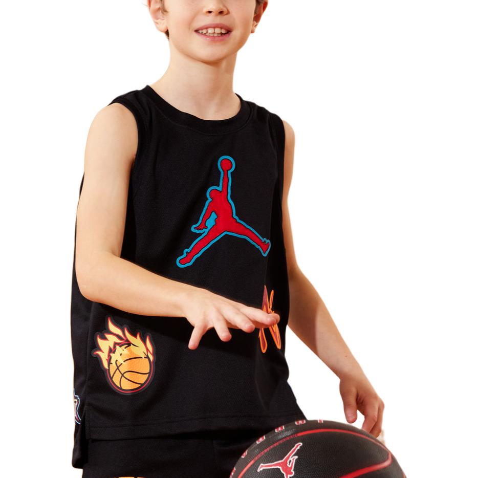 New Jordan Tank Top Jet Black Teenagers JD2332007GS-001