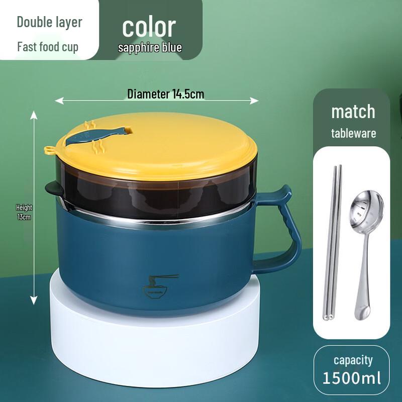 Zhishi Double-Layer Stainless Steel Bento Box