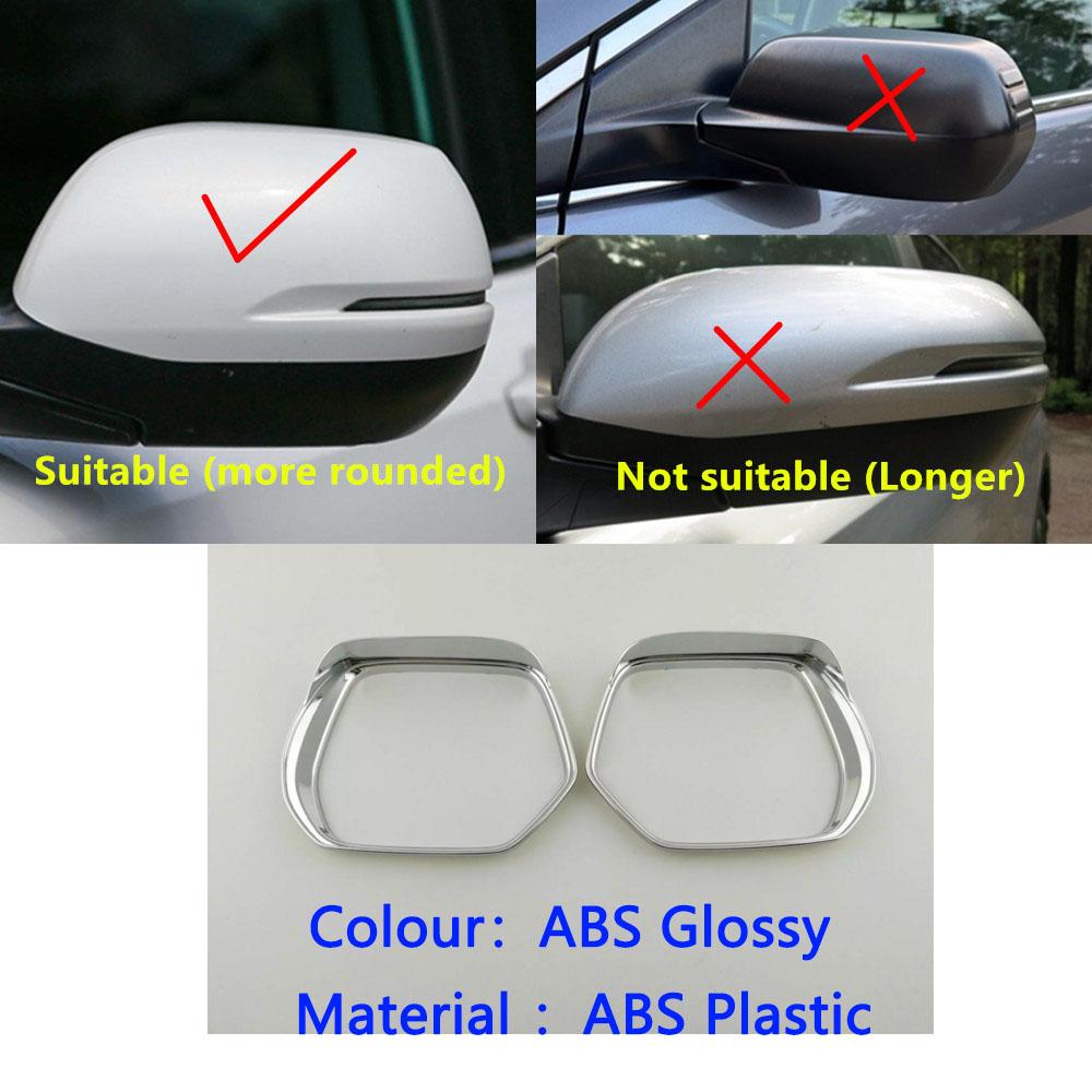 For Honda CRV CR-V 2012 2013 2014 2015 2016 Car Stick Rear Eyebrow Side Glass Mirror Trim Frame Rain Shield Sun Visor Shade ABS