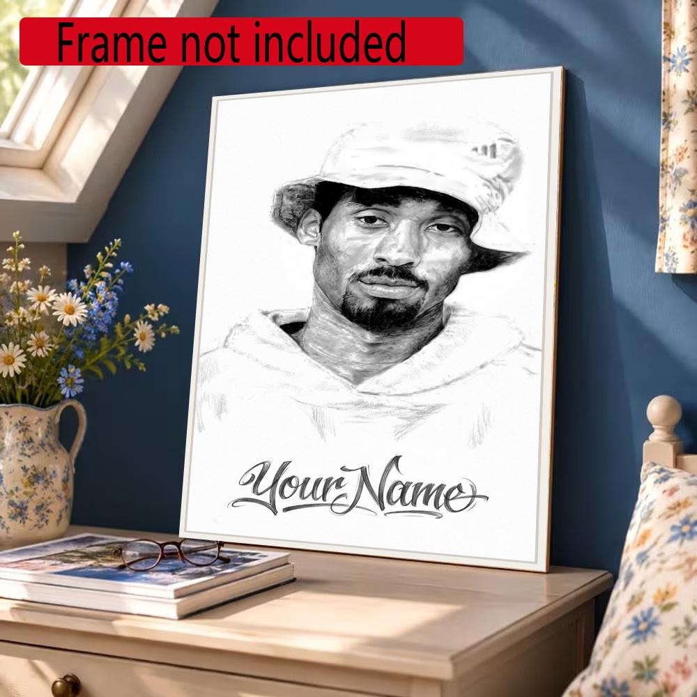 Kobe Customize Text Diamond Painting Round Diamond Mosaic Suitable For Beginners Diamond Painting Rhinestones Gift Frameless