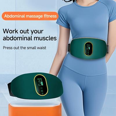 Rechargeable Abdominal Massage Belt, Full Body Massager, Portable Electric Massager for Fitness, USB Charging, for Home, Office