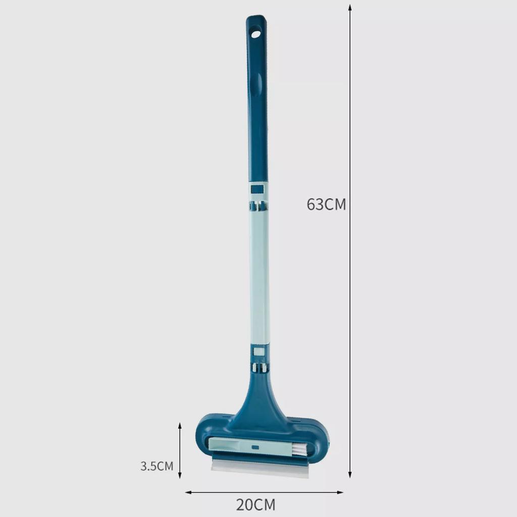 2 in 1 Window Mesh Screen Brush Window Cleaner Magic Broom Wiper Telescopic Long Handle Window Mop Squeegee Wiper Cleaning Tool