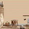 Zigzag Lime and Coral Wallpaper for Living Room and Bedroom 50x1000