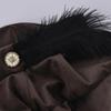Renaissance Feather Hat Light Weight Polyester Medieval Beret Cap For Men Women Kid Halloween Renaissance Themed Event