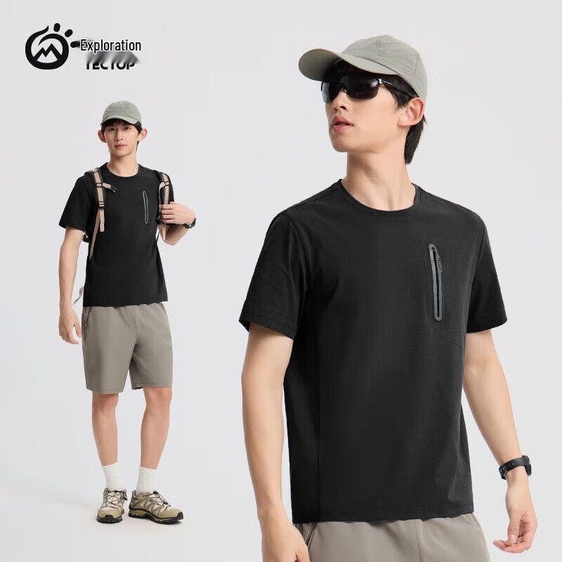 TECTOP Men s Outdoor Quick-Dry Short Sleeve T-Shirt 3XL