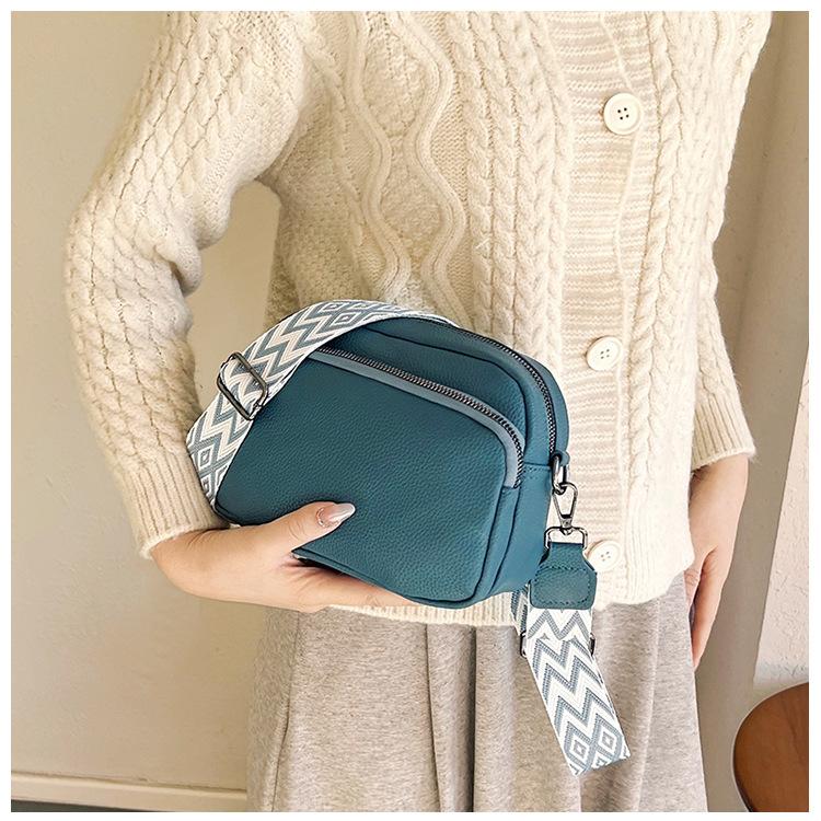Minimalist Multi Layer Faux Leather Shoulder Bag Fashion Crossbody Purse for Women KTB