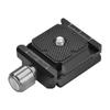Aluminum Alloy Quick Release Plate Clamp Adapter with QR Plate 1 4 Inch Screw Connector Built in Bubble Levels for with