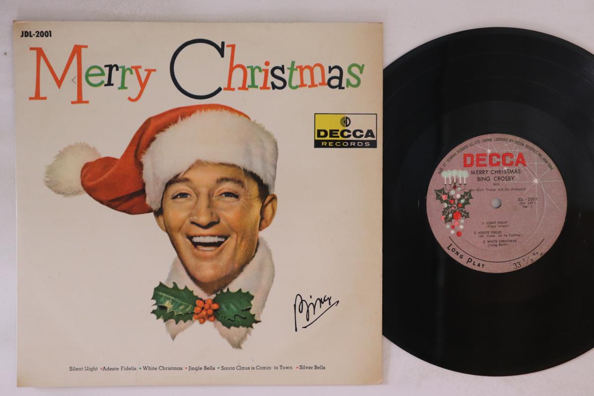 

10inch Record BING CROSBY Merry Christmas JDL2001 DECCA 1957 Japan Pop Used