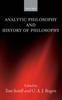 The Analytic Philosophy and History of Philosophy Book
