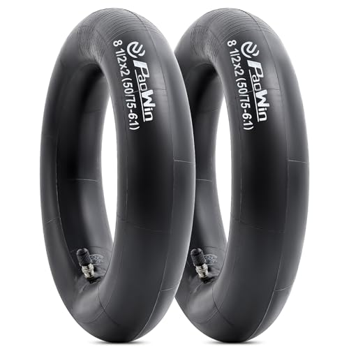 

PaoWin 2pcs, 8 1/2x2 tube, 8 1/2x2 scooter tube thick wall valve TR4A, 8 1/2x2 scooter tube, tire tube 8 1/2x2, electric scooter tube 8 1/2x2, 8