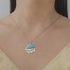 Saffier Perzische Kalligrafie Kettingen Roestvrij Staal Vintage Islam Allah Rune Hanger Ketting Iraanse Sieraden Cadeaus