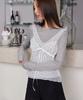 Leondeondada Layered Sheer Tencel T-Shirt, L.Grey