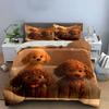 "Playful Pups' Bath Time" Bedding Sets Duvet Covers Pillowcases(1* Duvet Cover 2* Pillowcases Without Duvet Insert)