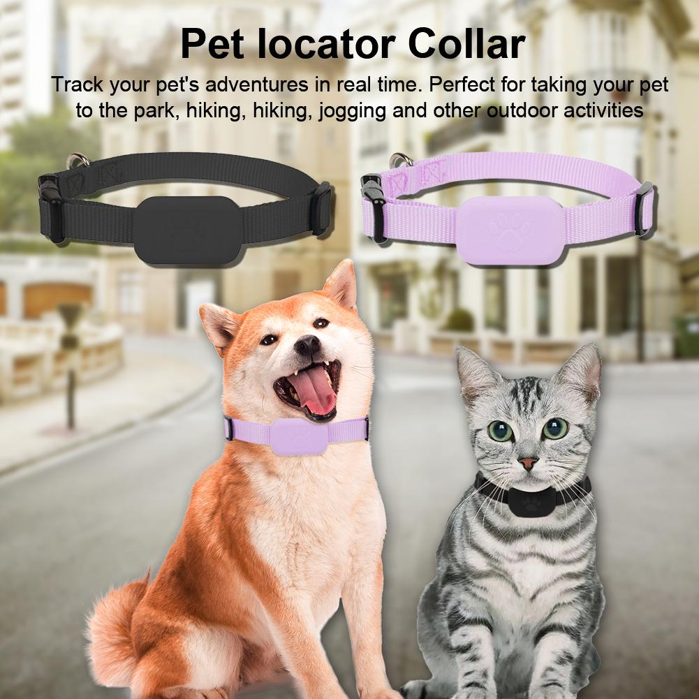 For iOS Mini GPS Tracker Battery Operated Animal Tracking Movement Alert Collar Adjustable for Small Medium Large Dogs