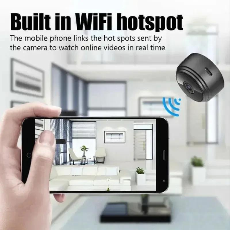 2025 Mini Wifi Mobile Remote Control Camera 1080P Hd A9 Mini Camera Video Surveillance Camera Home Security Clear Shooting