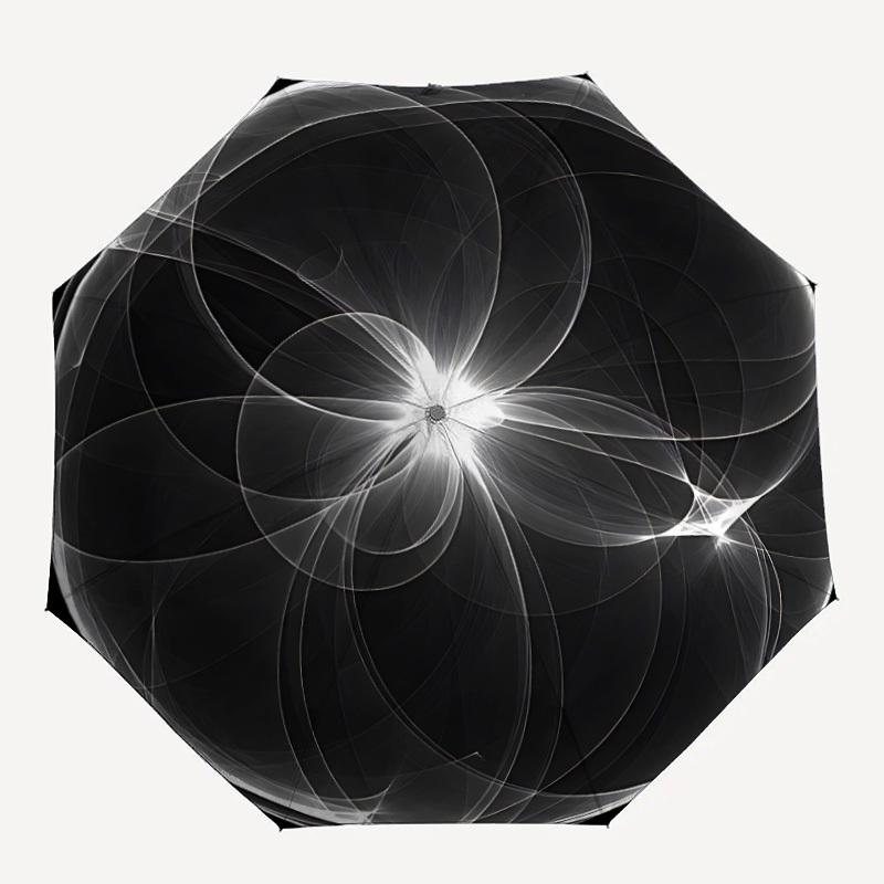 

1pc Fractal Design Automatic Open/close, All-Season Portable Folding Umbrella for Friends, Travel, Everyday, Events yy250812232