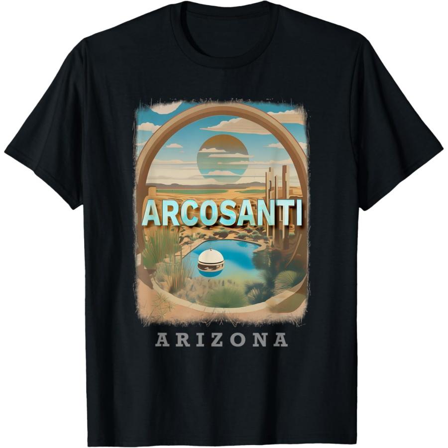 Футболка Arcosanti Arizona AZ Оазис в пустыне SD121 XXXXXL чёрный