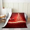 Christmas Flannel Fleece Throw Blanket Xmas Theme Fuzzy Blanket Throw for Kids Boys Girls Teens Bedroom Decor Black African